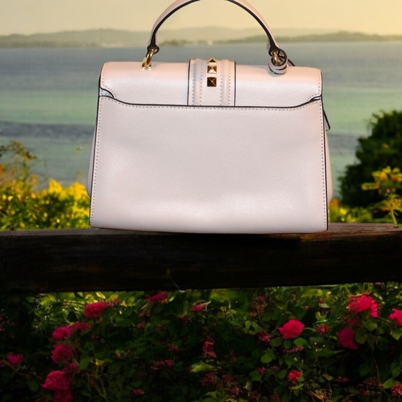 Michael Kors Bleeker Small Studded Crossgrain Leather Satchel - NWT - Picture 2 of 10